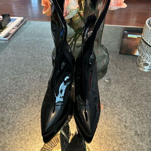 Steve Madden Stiles Tall Patent Leather Boots NEW - Picture 4 of 5